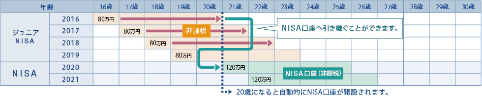 制度継続中に20歳になる場合