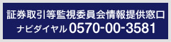 証券取引等監視委員会情報提供窓口